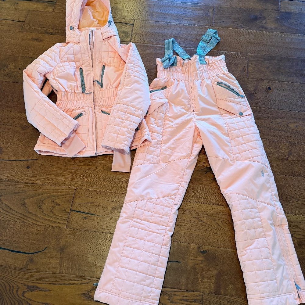 Free People Movement  Small All Prepped Ski Bib & Jacket set Winter melon - Picture 9 of 12